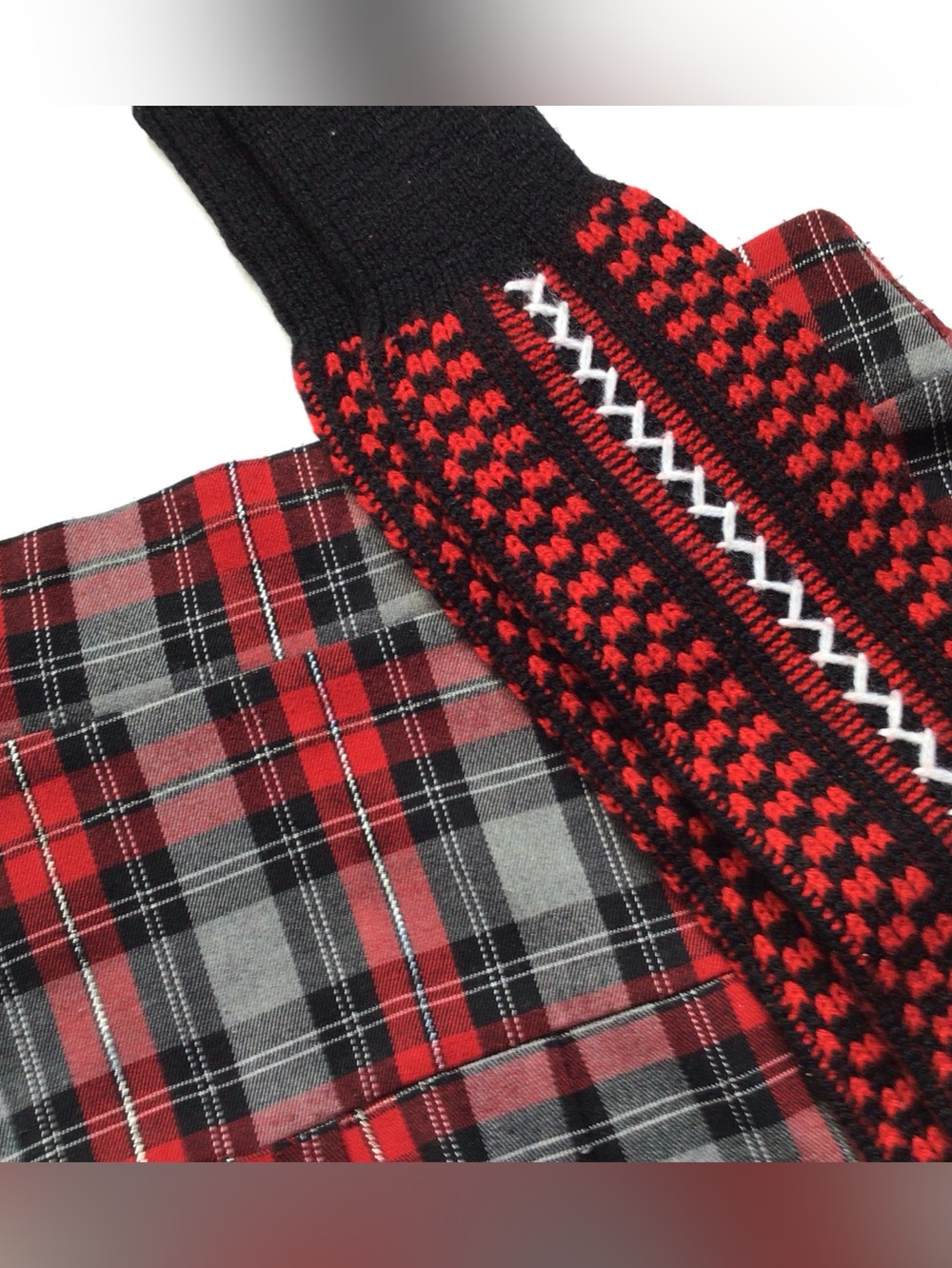 Fun Plaid Mini Skirt and Cozy Tall Socks